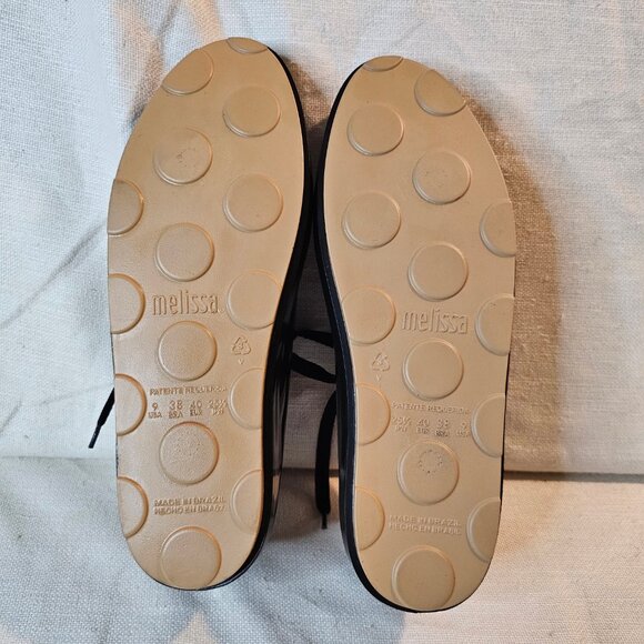 Melissa Women's Black Jelly Lace Up Sneakers - Size 9 - Picture 6 of 7